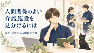 人間関係のよい介護施設を見分けるには|求人・見学で見る職場の土台