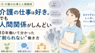 介護の仕事は好き。でも人間関係がしんどい｜10年働いて分かった“削られない”働き方
