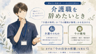 介護職を辞めたいとき｜「介護が無理」か「今の職場が無理」かを見分ける方法